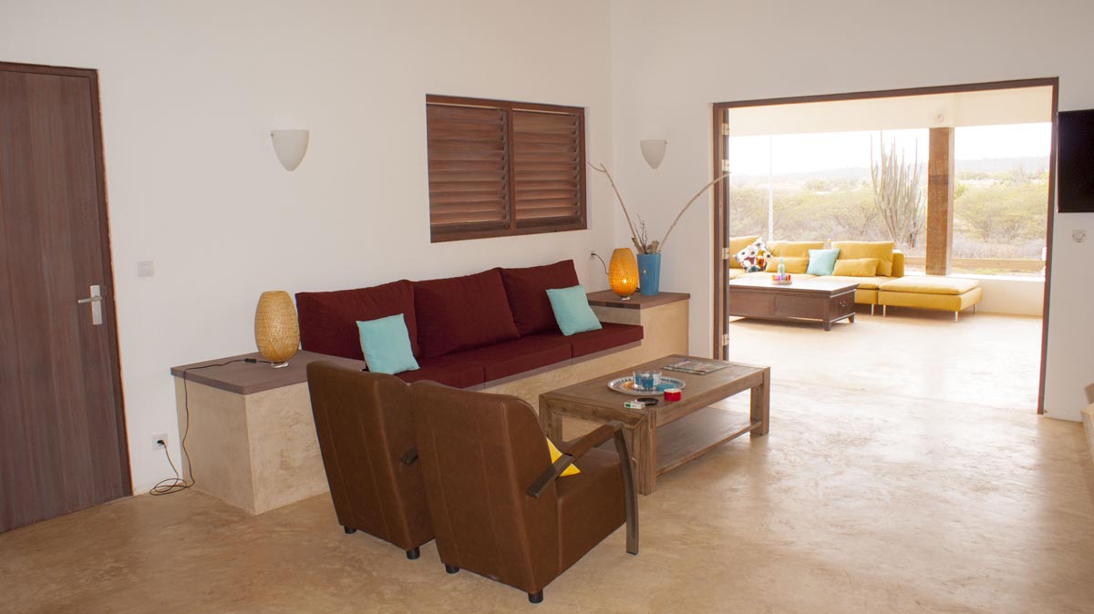 woonkamer huis Bonaire