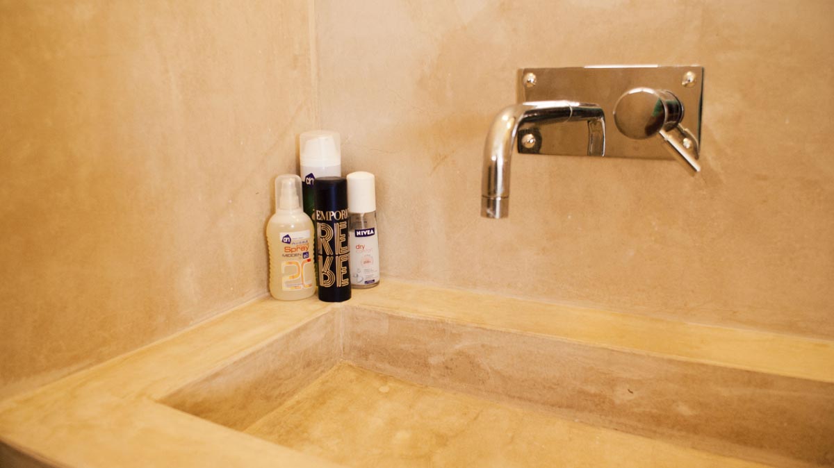 wastafel vakantiehuis Bonaire