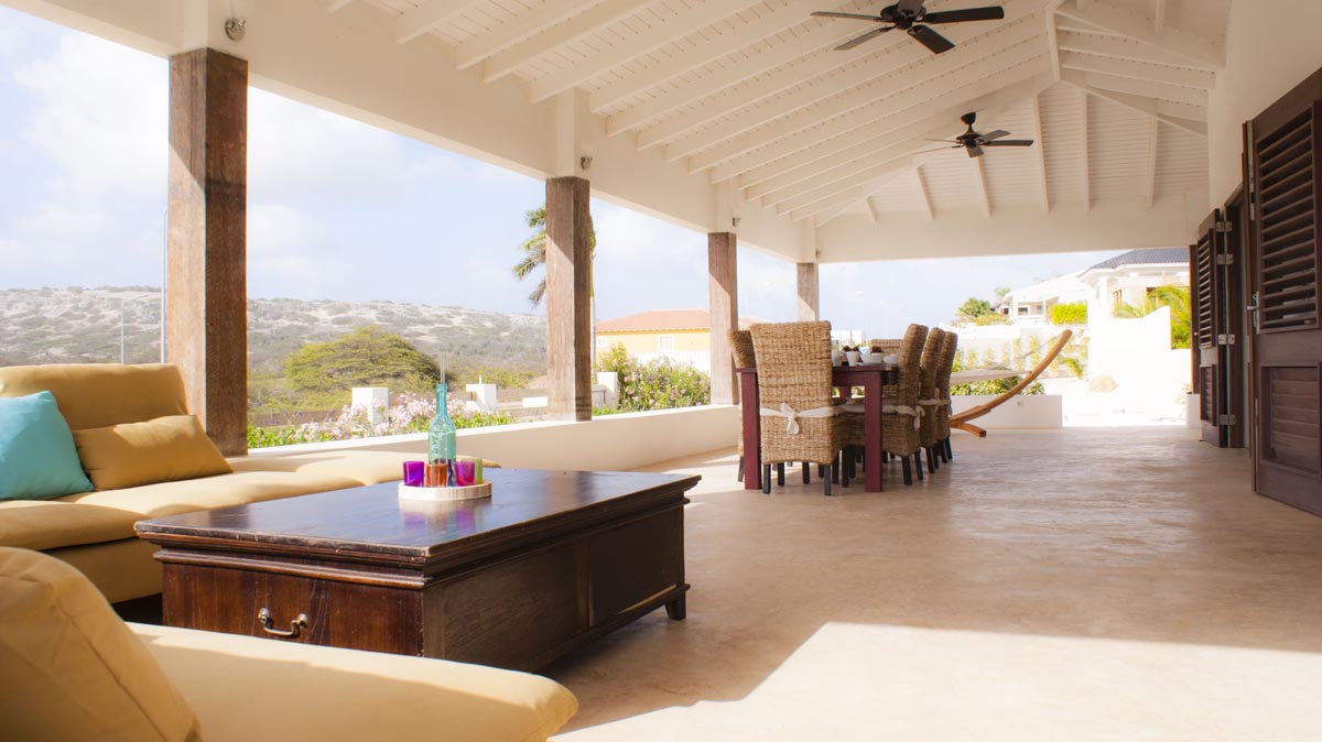 veranda vakantiehuis Bonaire