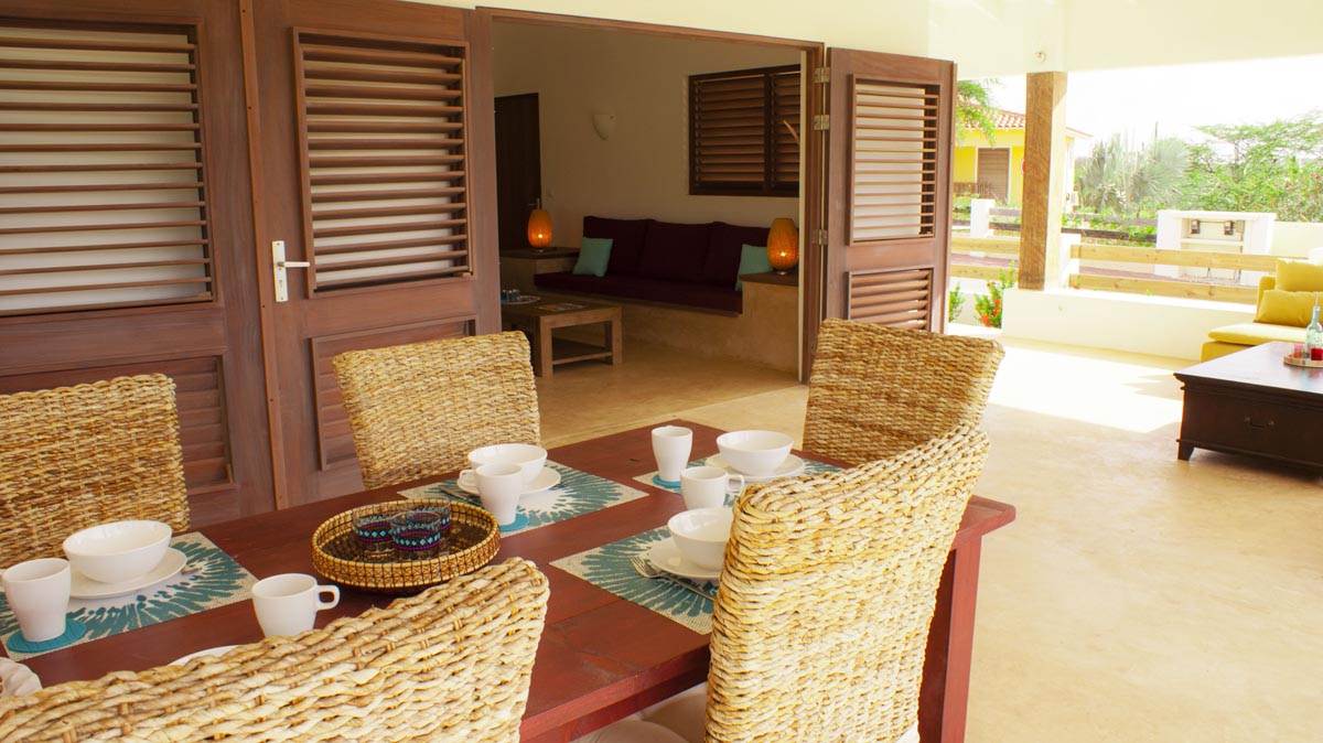 veranda vakantiehuis Bonaire