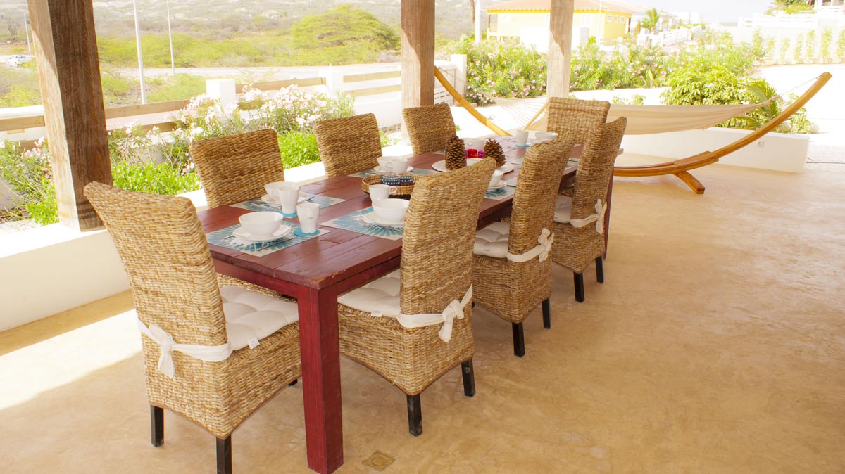veranda vakantiehuis Bonaire
